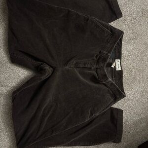 L.L. Bean Women’s Black Corduroy Straight-Leg Pants Curvy Fit